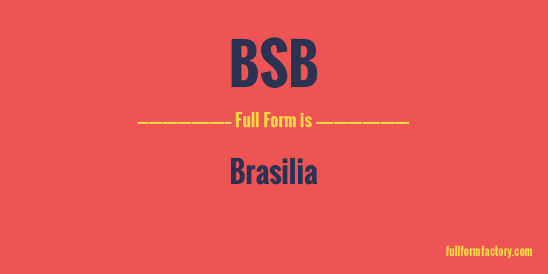 bsb-full-form