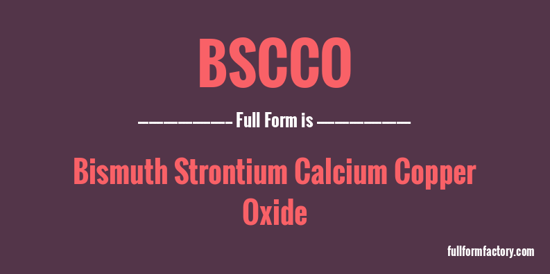 bscco-full-form