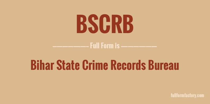 bscrb-full-form
