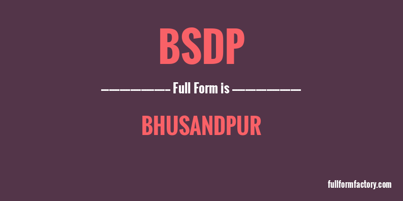 bsdp-full-form