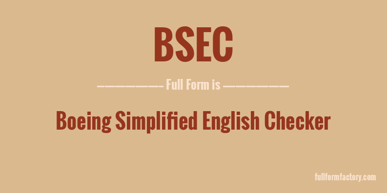 bsec-full-form