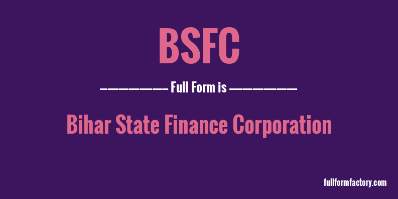 bsfc-full-form
