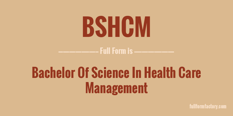 bshcm-full-form