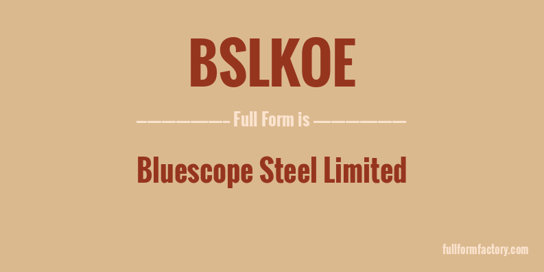bslkoe-full-form
