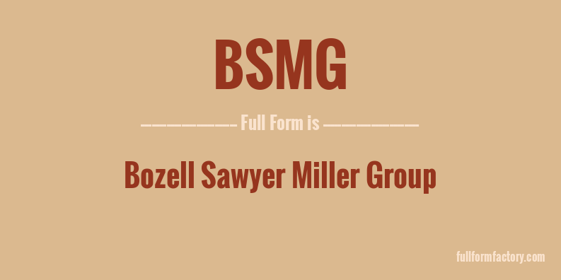 bsmg-full-form