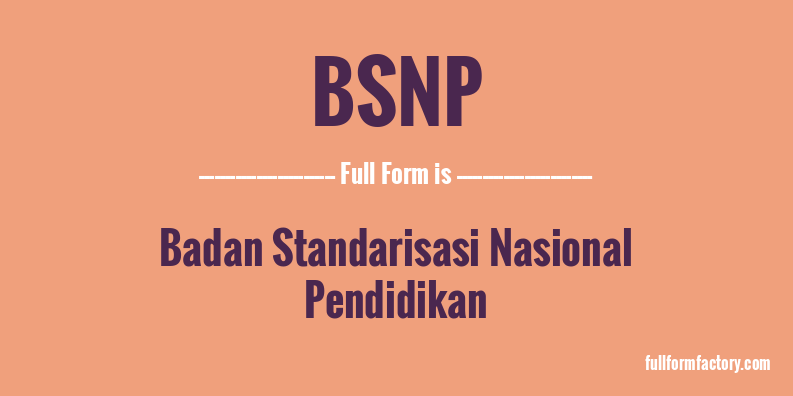 bsnp-full-form