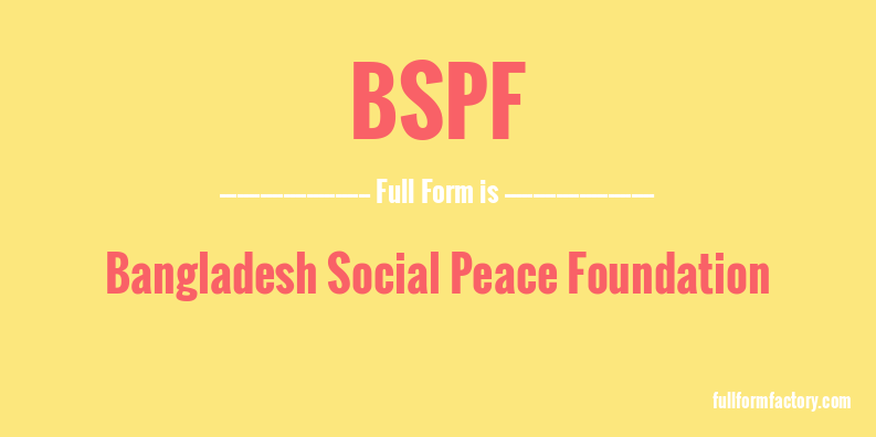 bspf-full-form