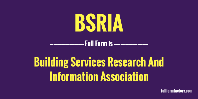 bsria-full-form