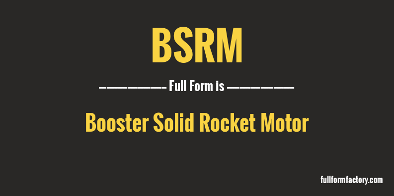 bsrm-full-form
