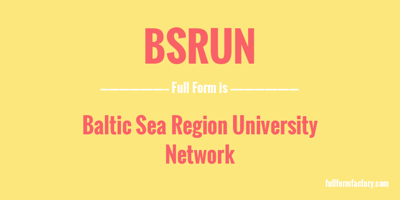 bsrun-full-form