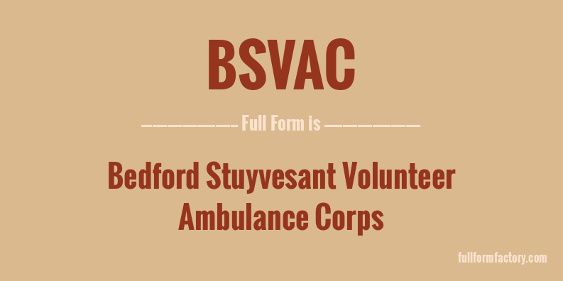 bsvac-full-form