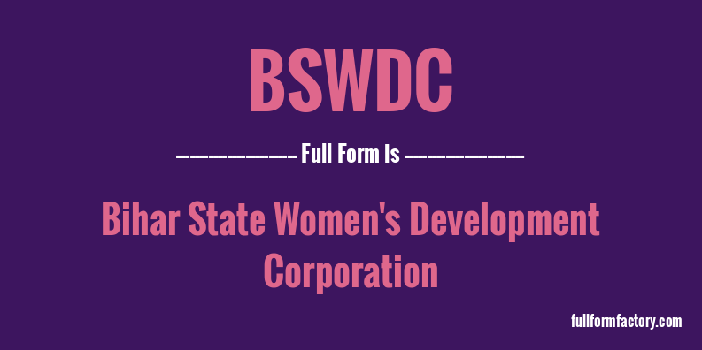 bswdc-full-form