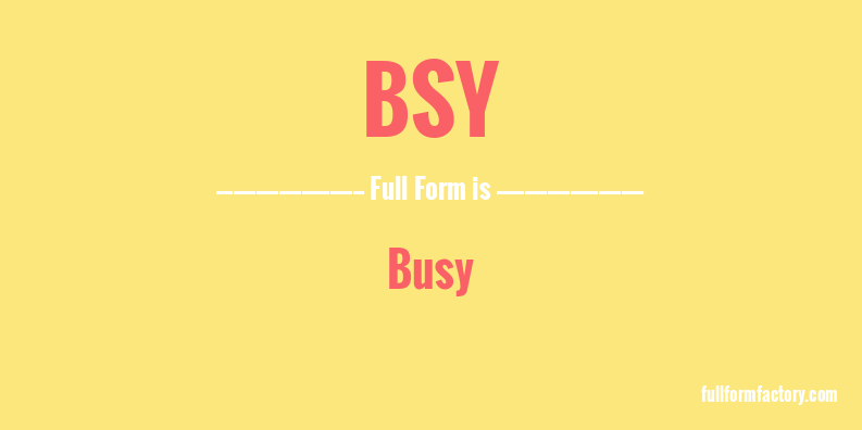 bsy-full-form