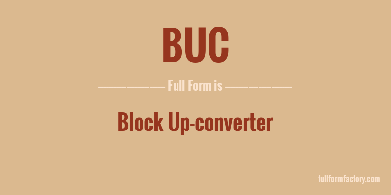 buc-full-form