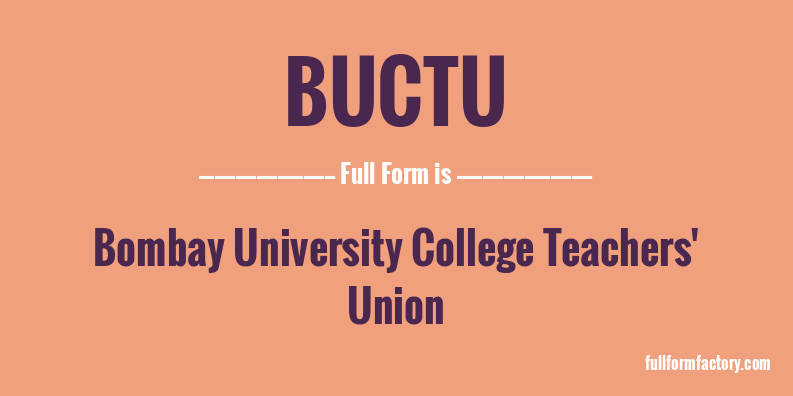buctu-full-form