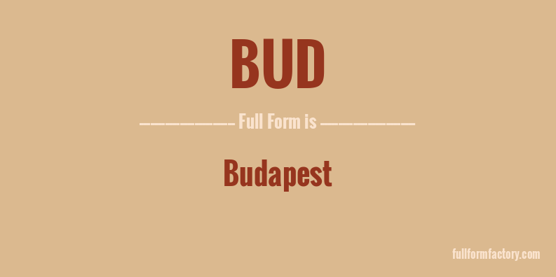 bud-full-form