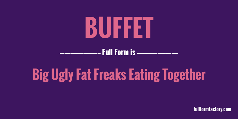 buffet-full-form
