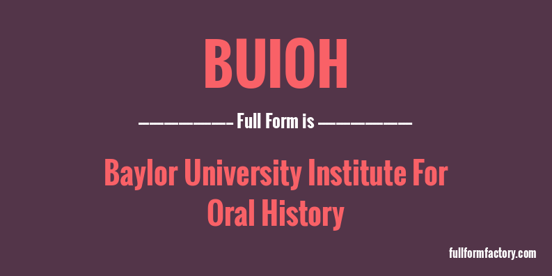 buioh-full-form