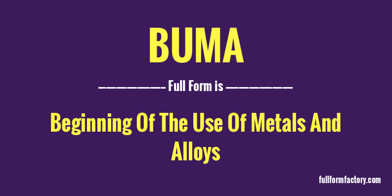buma-full-form