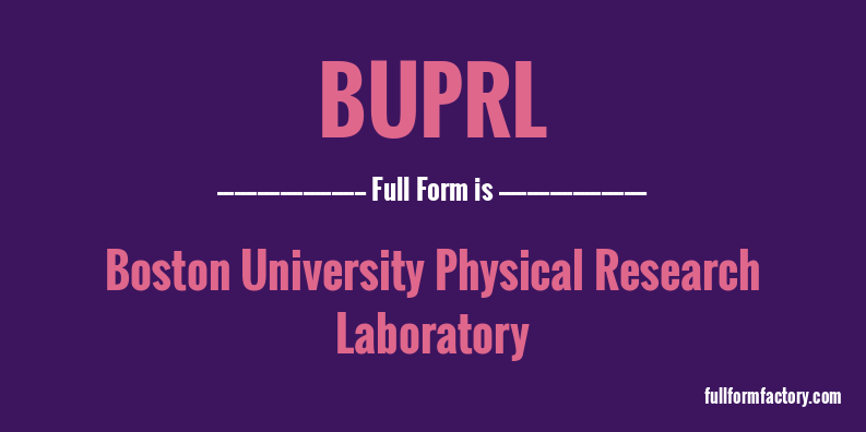 buprl-full-form