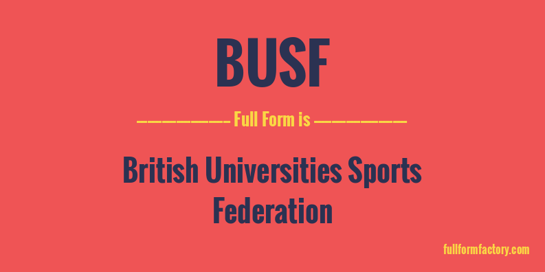 busf-full-form
