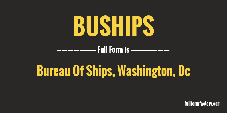 buships-full-form
