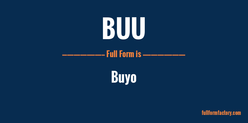 buu-full-form