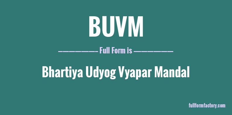 buvm-full-form