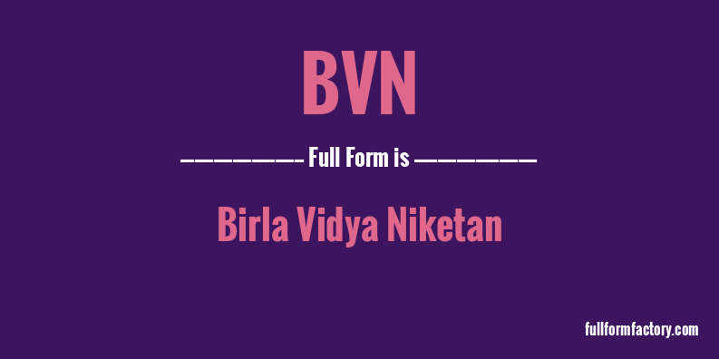 bvn-full-form