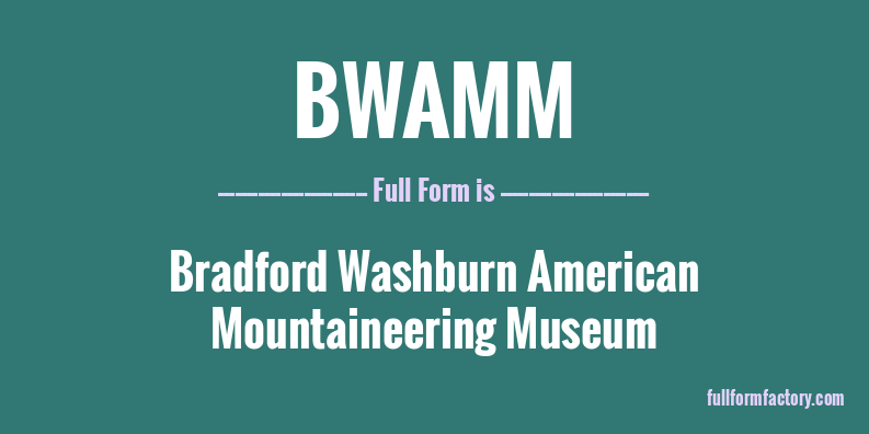 bwamm-full-form