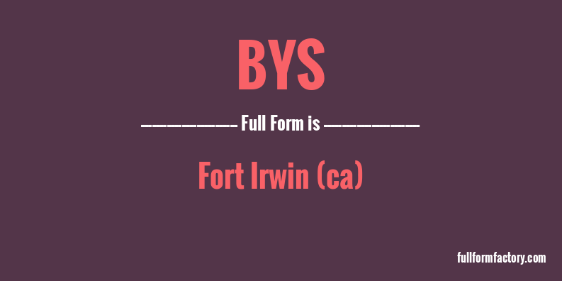 bys-full-form
