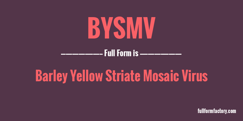 bysmv-full-form