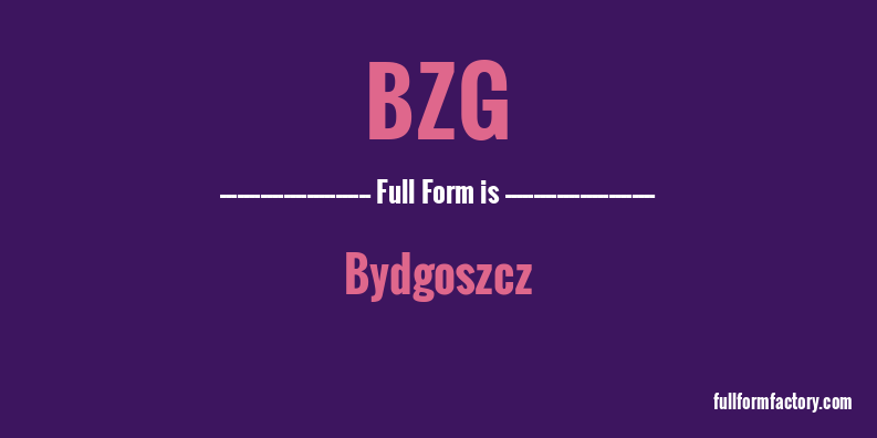 bzg-full-form