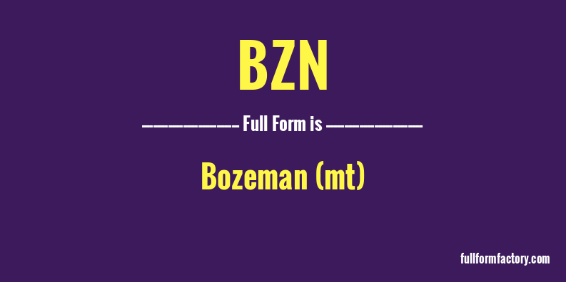bzn-full-form