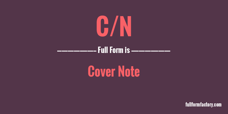 c/n-full-form