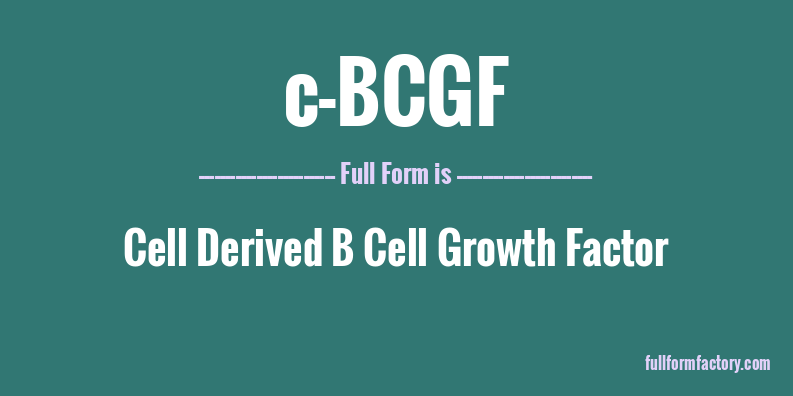 c-bcgf-full-form