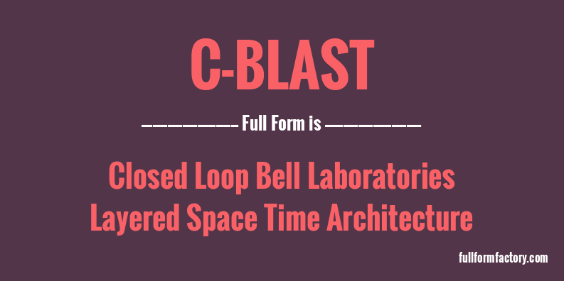 c-blast-full-form