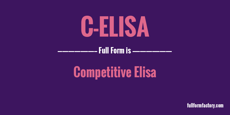 c-elisa-full-form
