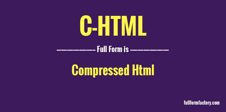 c-html-full-form