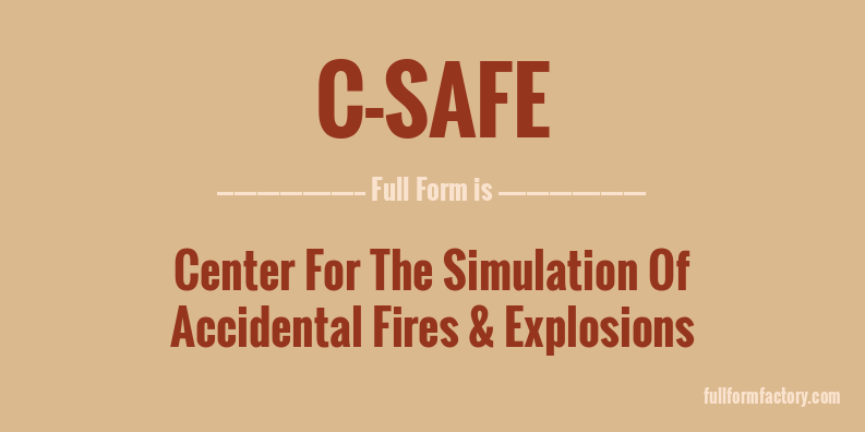 c-safe-full-form