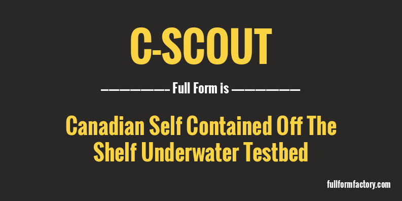 c-scout-full-form