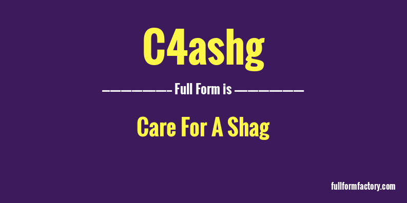 c4ashg-full-form