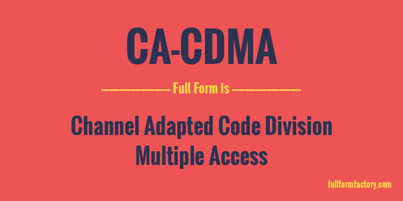ca-cdma-full-form