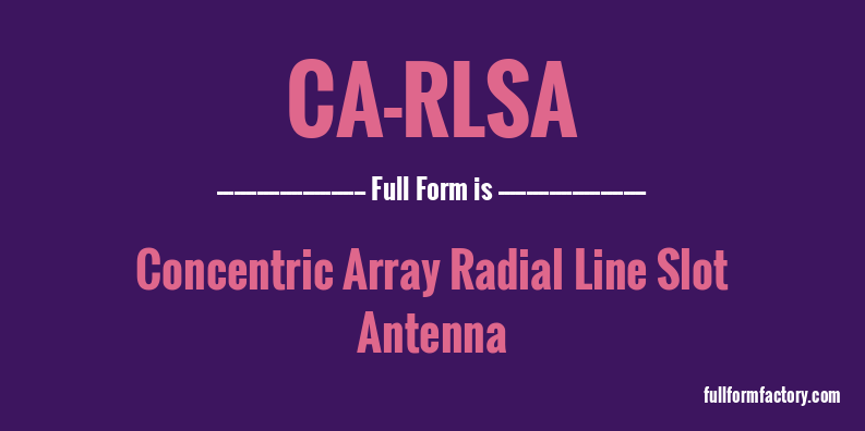 ca-rlsa-full-form