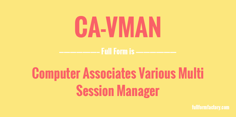 ca-vman-full-form
