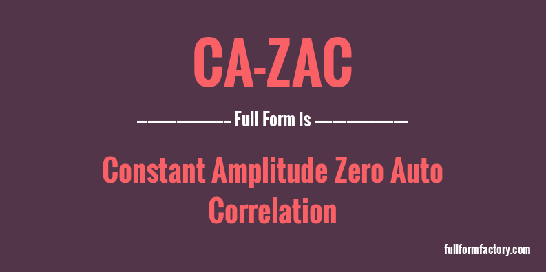ca-zac-full-form