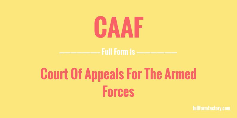 caaf-full-form