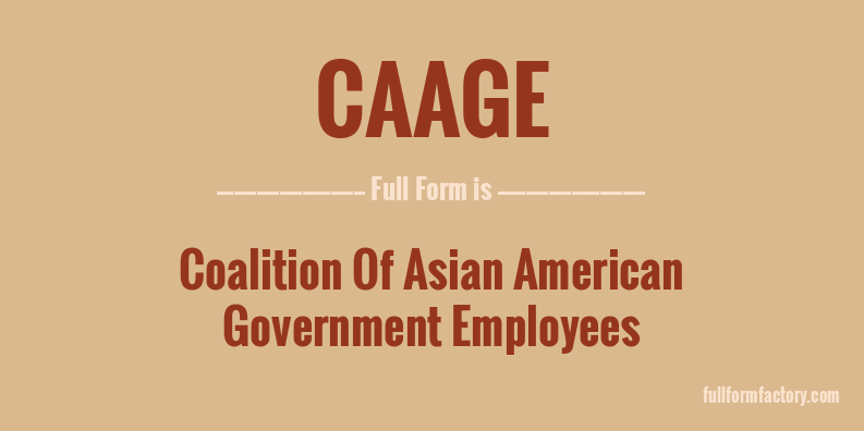 caage-full-form