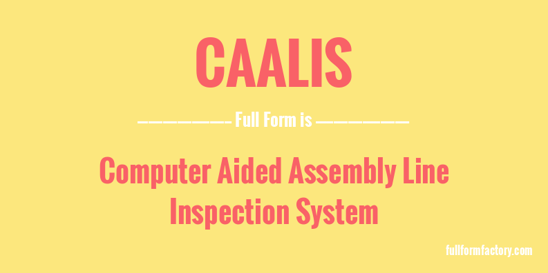 caalis-full-form