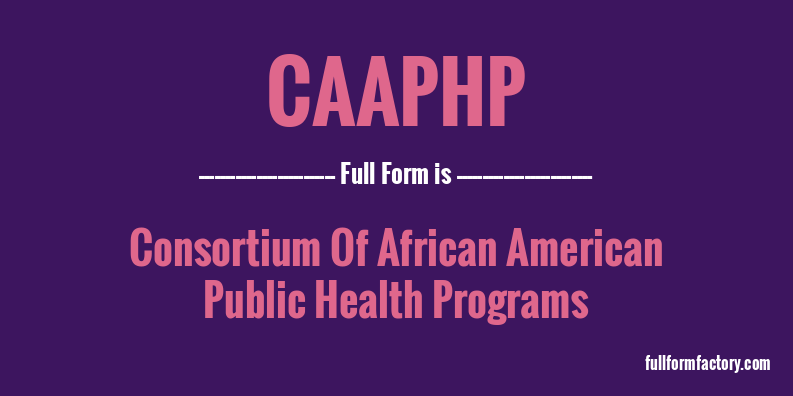 caaphp-full-form